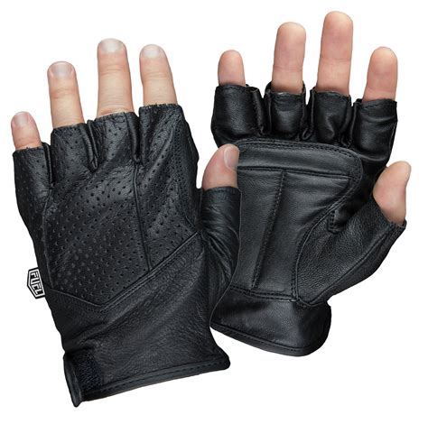 leather motorcycle gloves fingerless